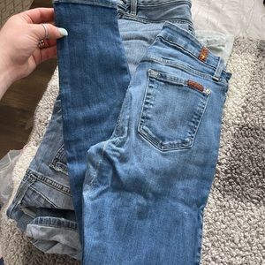 Seven for all mankind skinny jeans 25